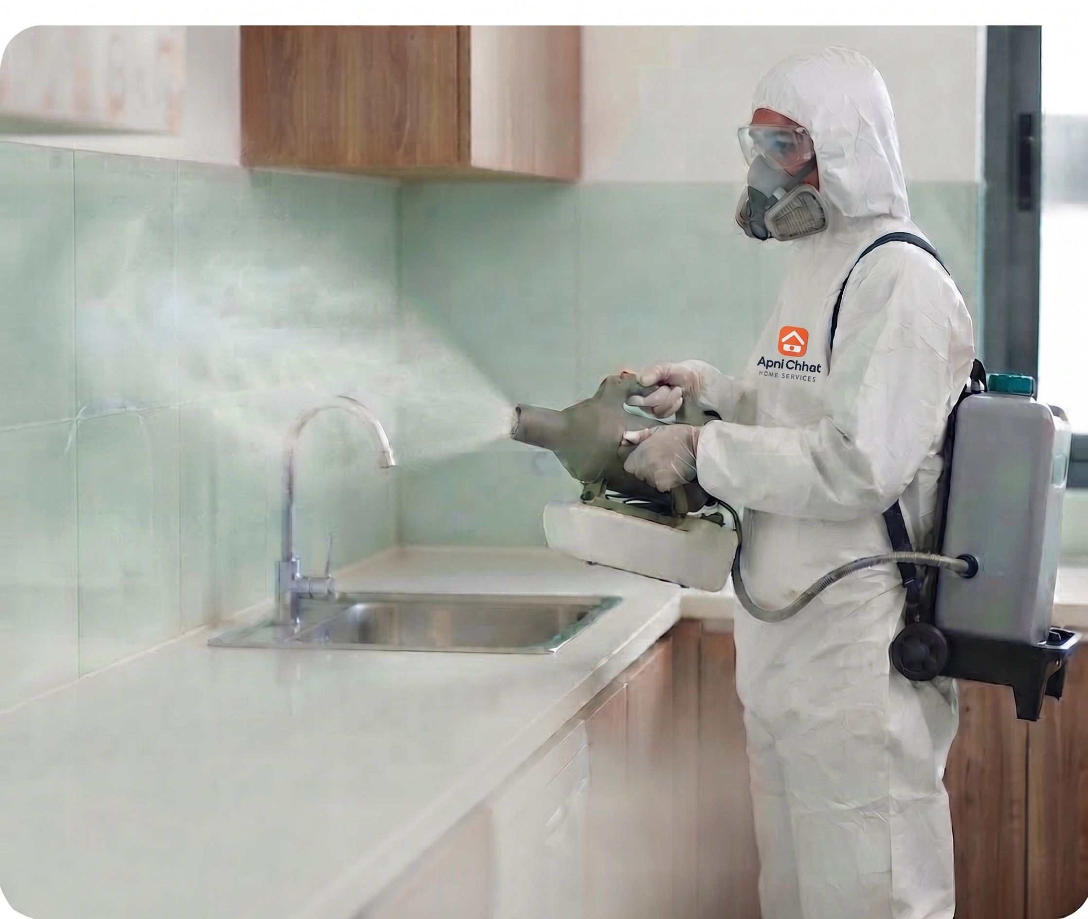 Whole-house ULV disinfection misting of surfaces in Islamabad