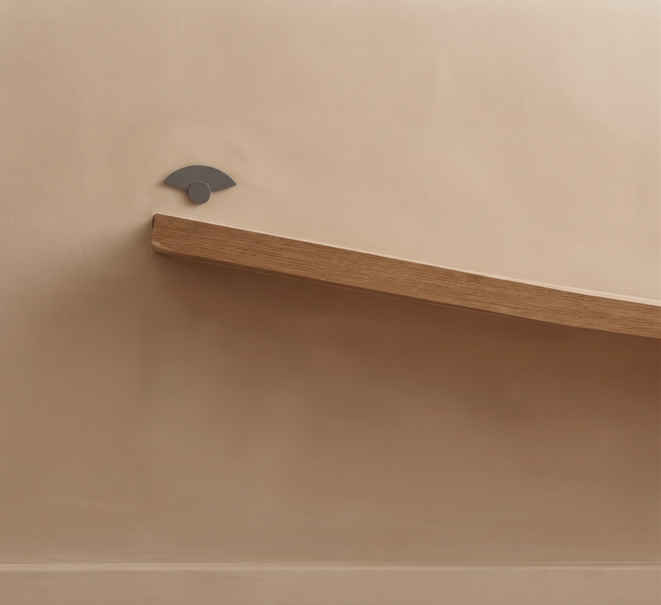 The same shelves refixed level on proper brackets into sound material